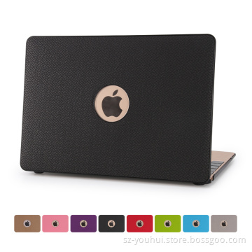 Manufactory Weave Pattern Leather Cover Case for Macbook 11" 12" 13" 15"for Apple Laptop with Retina